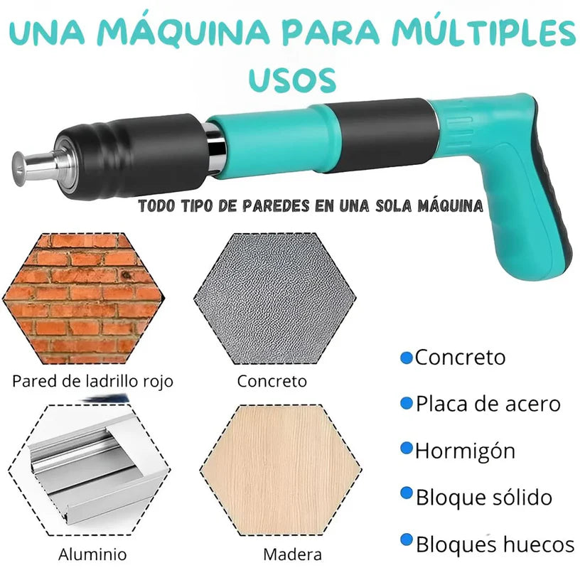 Pistola fijación de clavos manual + CLAVOS DE REGALO🎁+ Envió Gratis