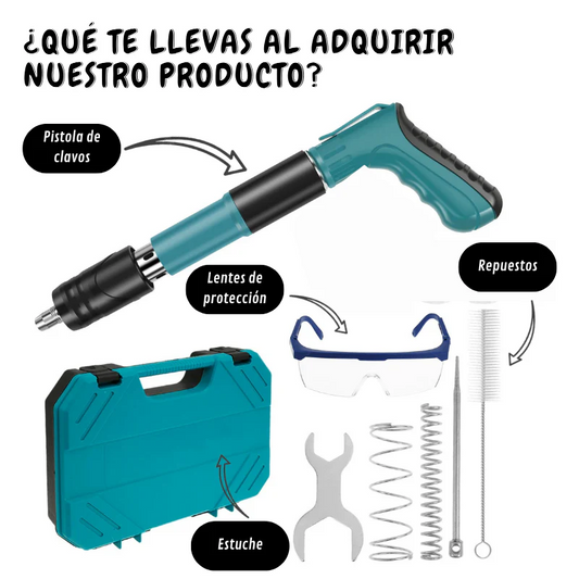 Pistola fijación de clavos manual + CLAVOS DE REGALO🎁+ Envió Gratis