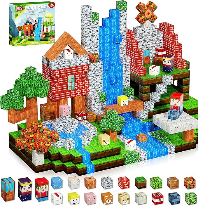 Bloques Magnéticos Minecraft + Envió Gratis + Pago Contra entrega