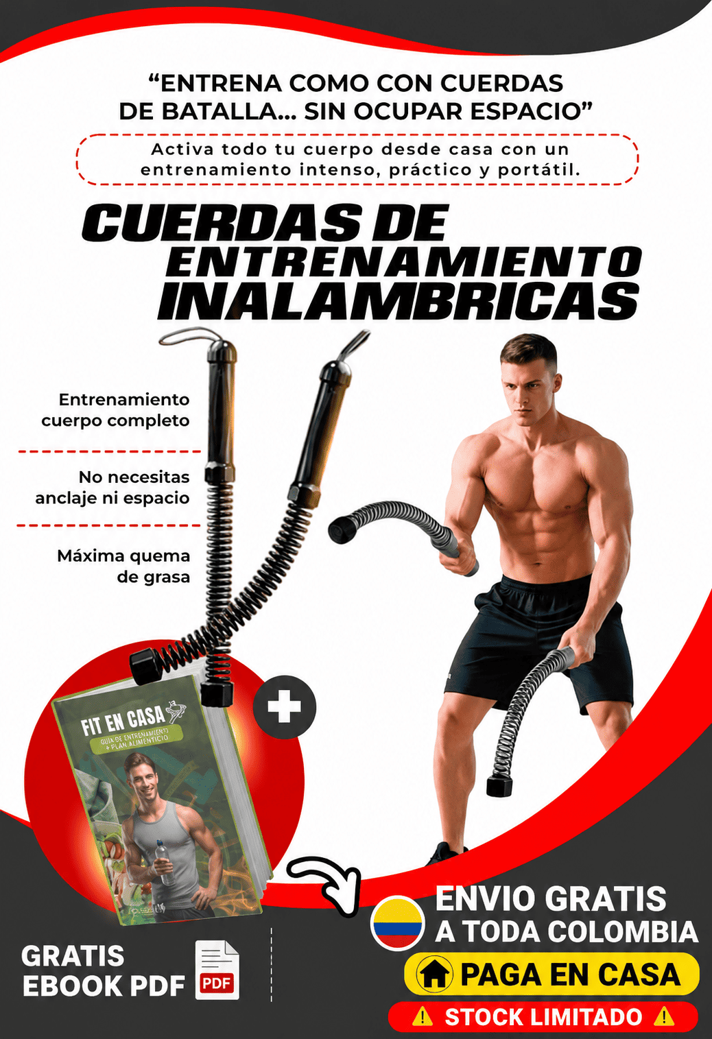 💥Ejercitador de Antebrazo con Resorte – Potencia, Fuerza y Control💥