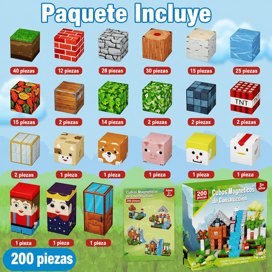 Bloques Magnéticos Minecraft + Envió Gratis + Pago Contra entrega