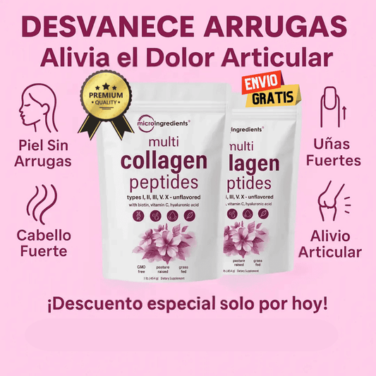 MultiColageno 5X Peptides® en Polvo🍃1 Libra