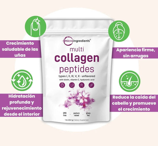 MultiColageno 5X Peptides® en Polvo🍃1 Libra
