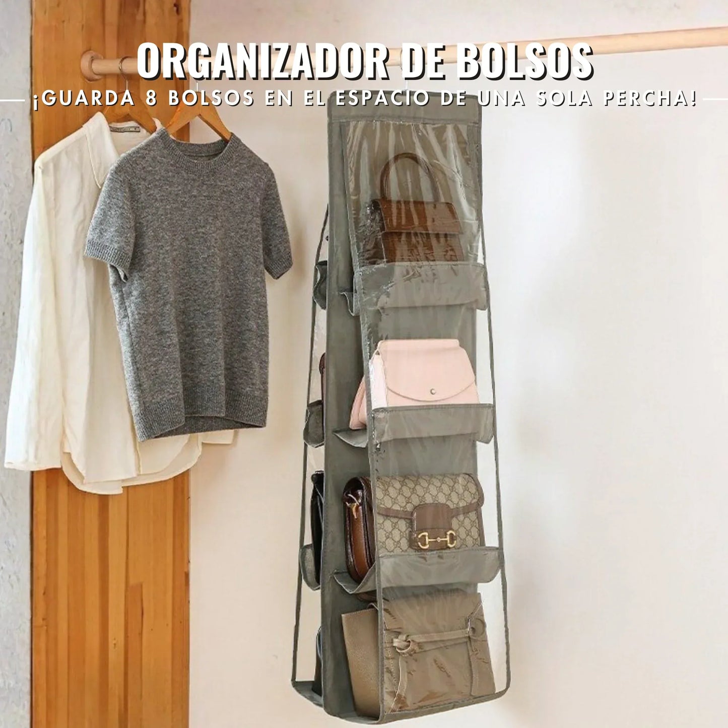 Organizador de Bolsos 8 Puestos + Envió Gratis